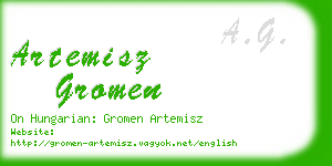 artemisz gromen business card